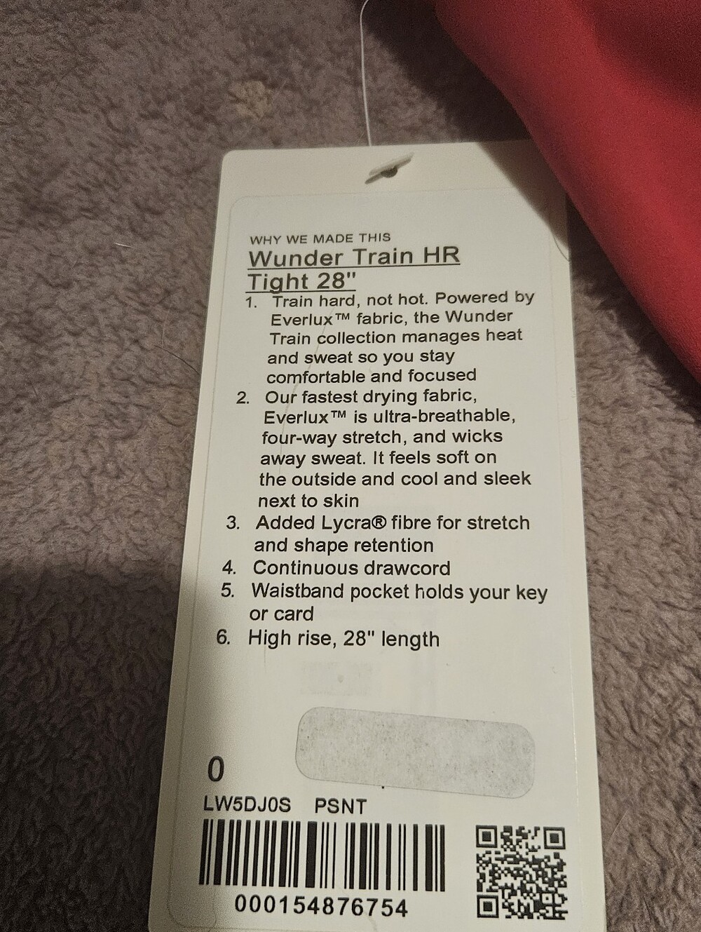 Wunder Train HR Tight 28" - Pink
